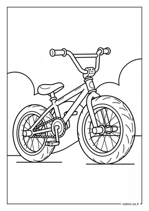 דף צביעה אופני פעלולים (BMX)