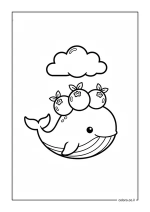 דף צביעה לימוד צבעים: דברים כחולים