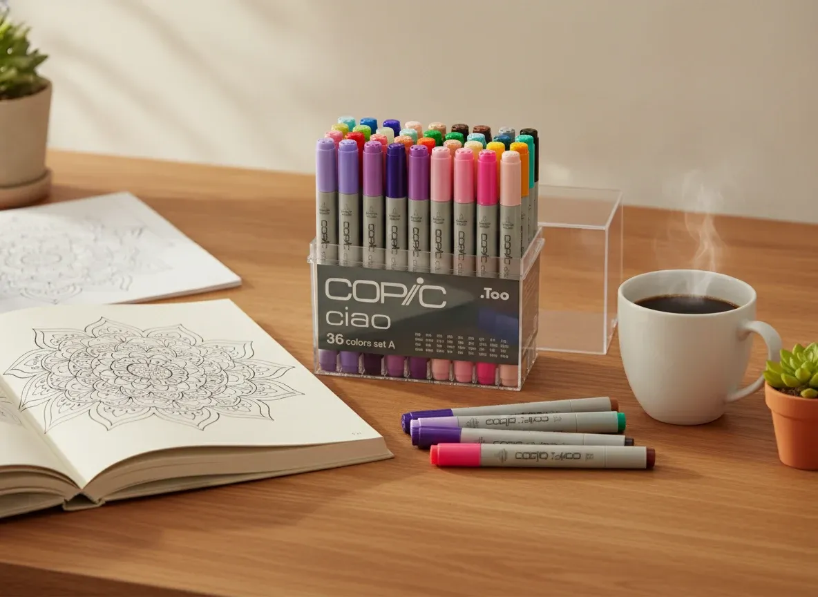 Copic Ciao סט 36 צבעים בפינת יצירה ביתית