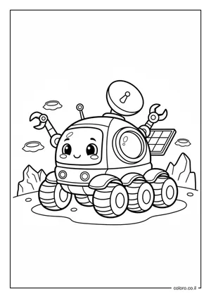 דף צביעה רכב חלל (רובר)